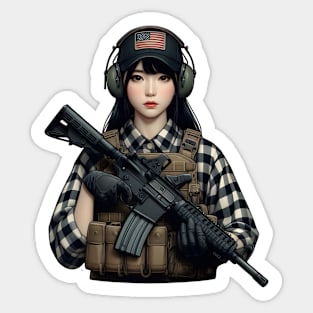 Tactical Girl Sticker